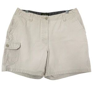 Eddie Bauer Women’s Cargo Pocket Shorts - Beige Tan - Size 6 Hiking Gorpcore